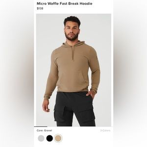 Men’s micro waffle fast break hoodie